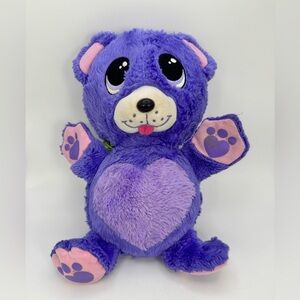 Spin Master Fur Berries Blueberry Bear 10" Folding Plush Purple No Scent 2007